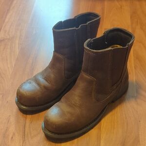 Women's CAT Steel Toe Slip-on Boots